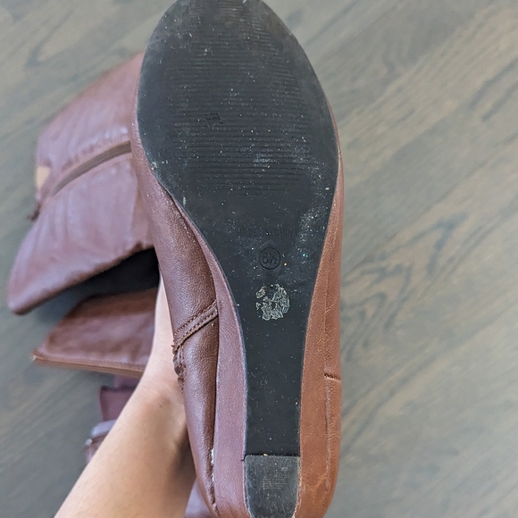 Rampage Women's Tall Boots Wedge Heels, Size 6.5, Brown - Picture 6 of 7